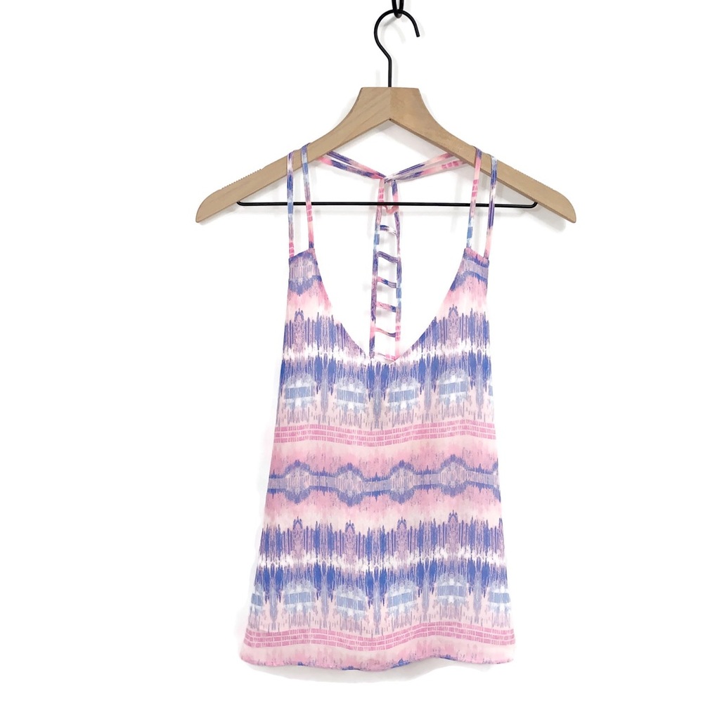 Blue Pink White Cami Size Small